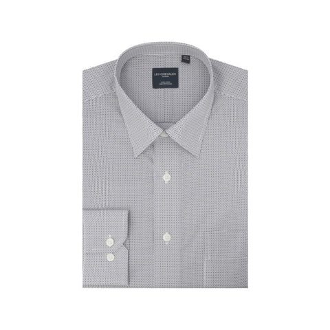 Leo Chevalier - Long Sleeve Dress Shirt - Modern Fit - 100% Cotton - Non Iron - 622166