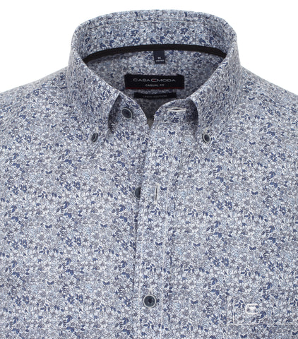 Casa Moda - Short Sleeve Shirt - Linen/Cotton Mix - Casual Fit - Short Style - 934045200