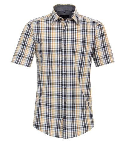 Casa Moda - Short Sleeve Cotton Shirt - Casual Fit - 944240200