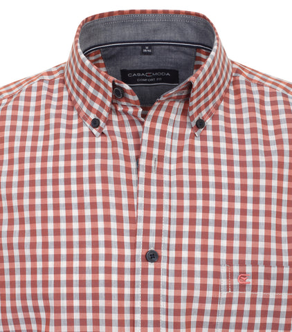 Casa Moda - Short Sleeve Cotton Shirt - Comfort Fit - 944242400