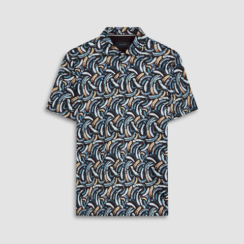 Bugatchi - Hendrix Abstract Print Polo Shirt - 100% Pima Cotton - Modern Fit - DF4503F21