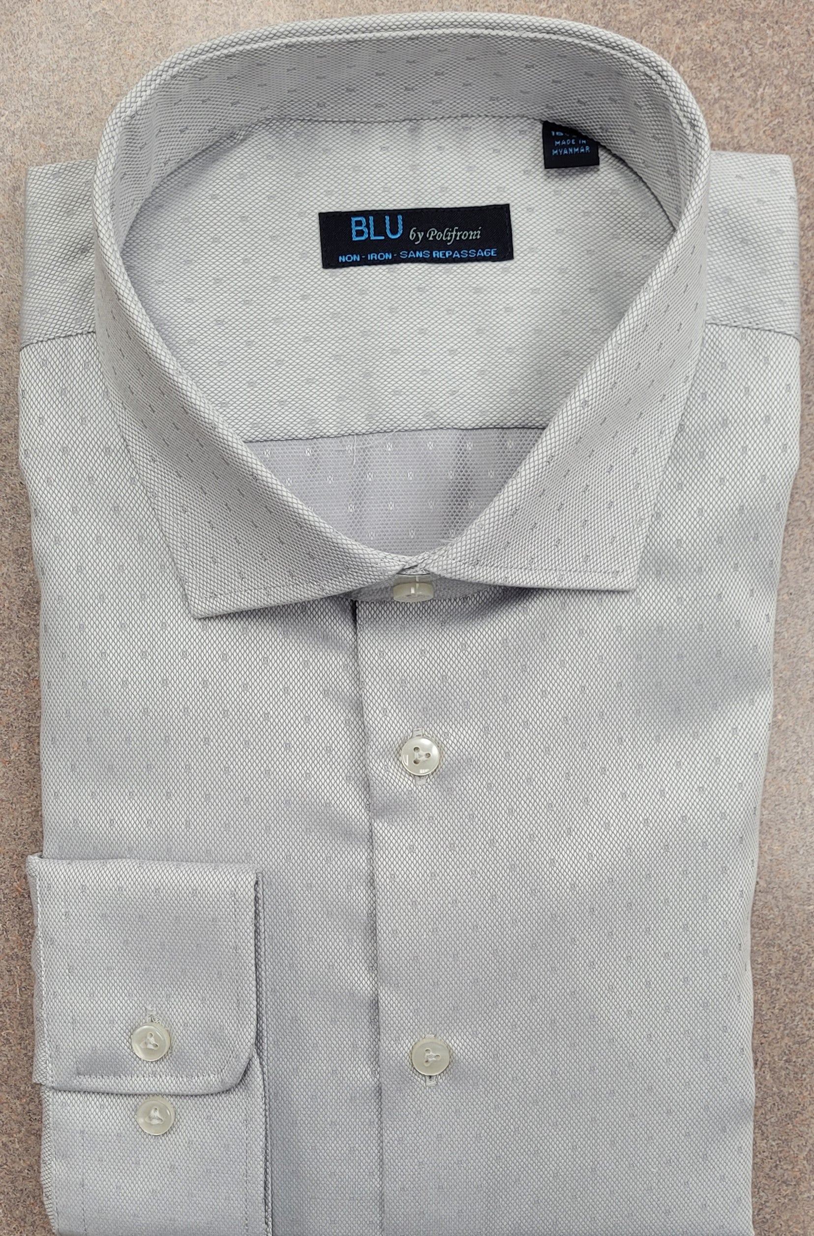 BLU - Long Sleeve Shirt - Non Iron 100% Cotton - Shaped Fit - Tall Siz BrownsMenswear.com BLU - Long Sleeve Shirt - Non Iron 100% Cotton - Shaped Fit - Tall Siz BrownsMenswear.com