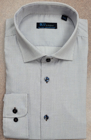 BLU - Long Sleeve Shirt - Non Iron 100% Cotton - Shaped Fit  - G-2352155