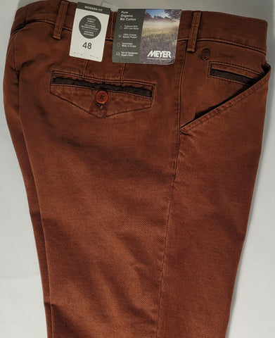 Meyer - Chicago - Casual Organic Cotton Pant - 2-tone Minimal Print - 2-5593