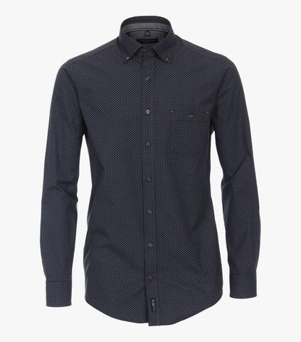 Casa Moda - Long Sleeve Cotton Shirt - Casual Fit - 423920500 Clearance