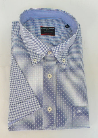 Casa Moda - Short Sleeve Cotton Shirt  -  962400100 - Clearance