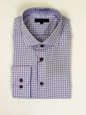 Blu  - Long Sleeve Cotton Shirt - Shaped Fit -  G-1645029 Clearance