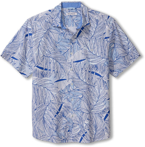 Tommy Bahama - Nova Wave Blue Vines Camp Shirt - Stretch Cotton - ST325910