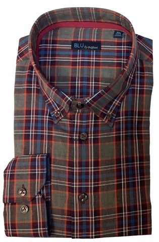 Blu  - Long Sleeve Shirt - Shaped Fit - B-2245676