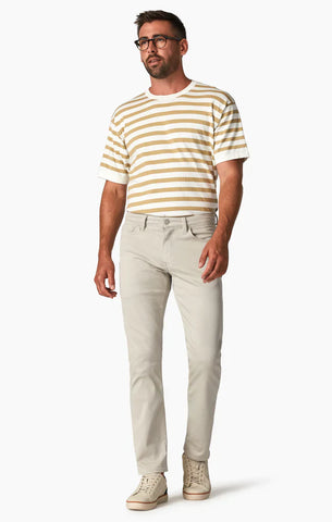 34 Heritage - Charisma Classic Fit Pant - Comfort Rise - Relaxed Straight Leg - Oyster Summer Coolmax - H001118-80202