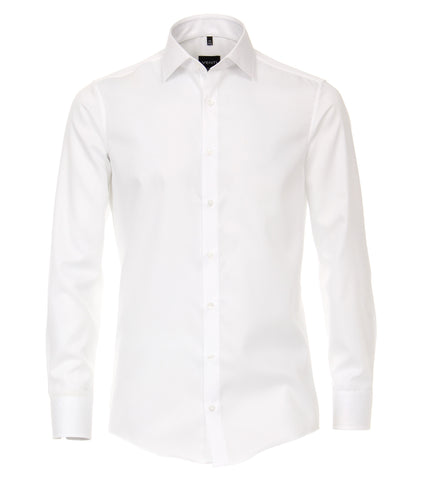 Venti - Long Sleeve Cotton Dress Shirt - Modern Fit - Big and Tall - 001882