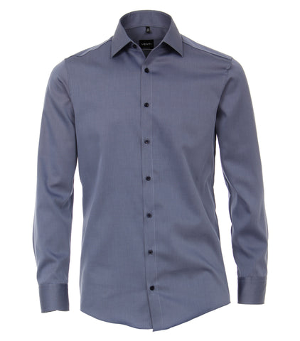 Venti - Long Sleeve Cotton Dress Shirt - Modern Fit - Big and Tall - 001882