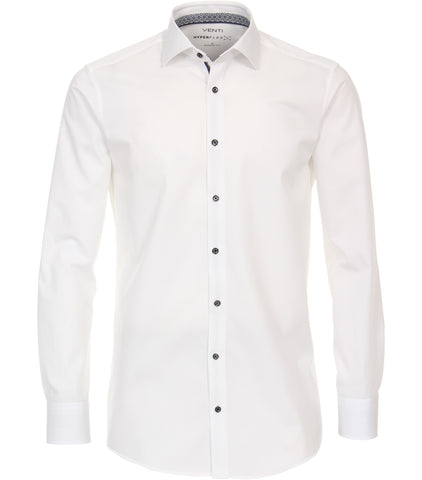 Venti - Long Sleeve Dress Shirt - Modern Fit - Cotton Blend - Hyper Flex - Big and Tall - 123963502