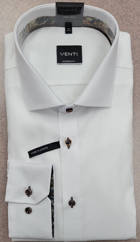 Venti - Long Sleeve Cotton Dress Shirt - Modern Fit - 134011800