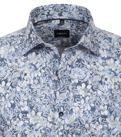 Venti - Long Sleeve Cotton Dress Shirt - Modern Fit - 144207200