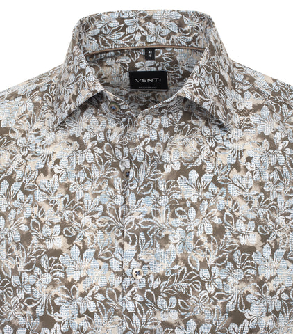 Venti - Long Sleeve Cotton Dress Shirt - Modern Fit - 144208200