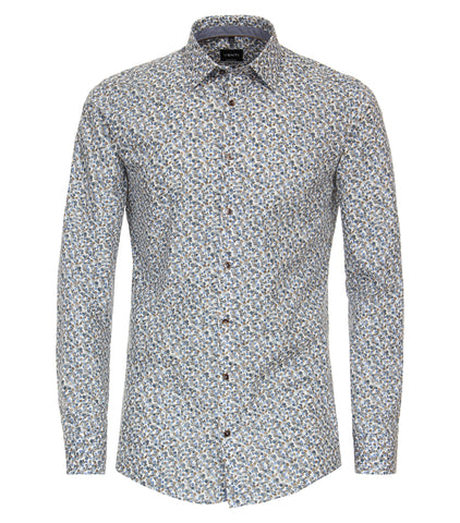 Venti - Long Sleeve Cotton Dress Shirt - Modern Fit - 144208600
