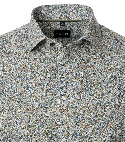 Venti - Long Sleeve Cotton Dress Shirt - Modern Fit - 144322700