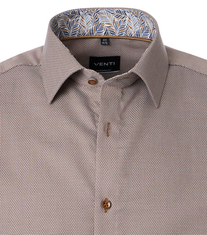 Venti - Long Sleeve Cotton Dress Shirt - Modern Fit - 144323600