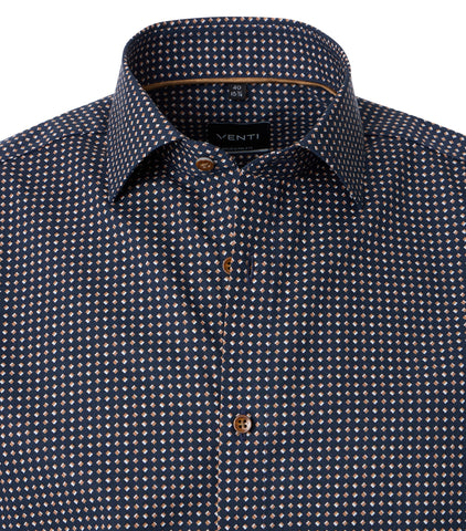 Venti - Long Sleeve Cotton Dress Shirt - Modern Fit - 144323900