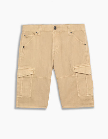 Lois - ENRIQUE - Stretch Cargo Shorts - Slub Twill - (Paprika, Corn, Azure Blue)