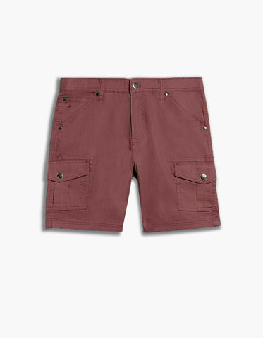 Lois - TOM - Stretch Cargo Shorts - Cotton Blend - Slub Twill - 1816-7700 (Paprika, Olive)