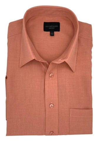 Leo Chevalier - Short Sleeve Shirt - Micro Polyester - Non Iron - 225056-3