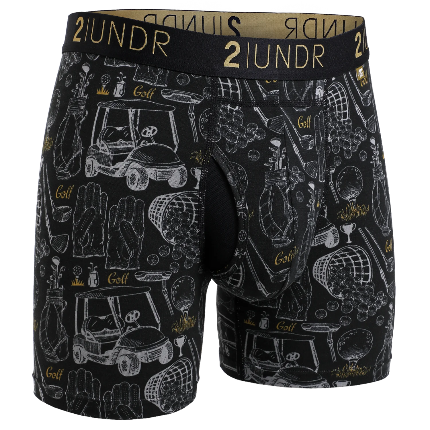 2UNDR - 6 Swing Shift Boxer Briefs - 2U01BB - Range Time Black