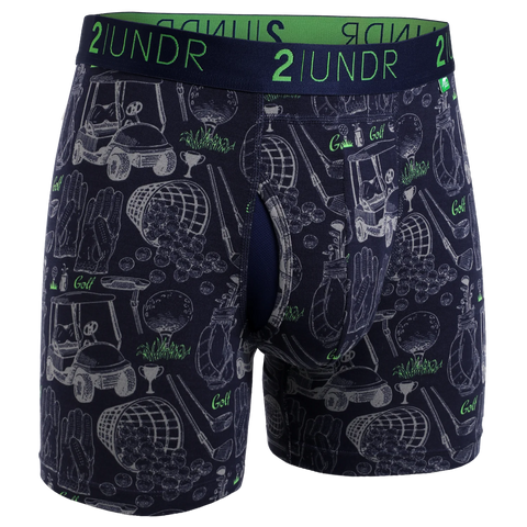 2UNDR - 6" Swing Shift Boxer Briefs - 2U01BB - Range Time Navy