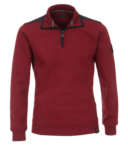 Casa Moda - Sweatshirt - Quarter-Zip - Cotton/Poly - 5 Colours Available -  413707600 Clearance