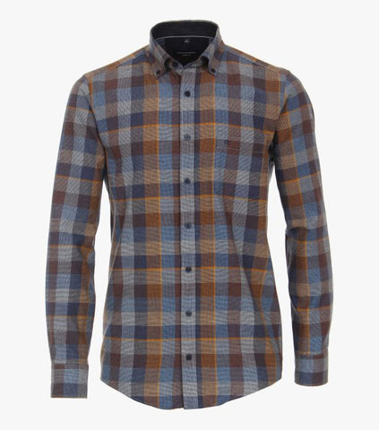 Casa Moda - Long Sleeve Cotton Shirt - Casual Fit - Big and Tall - 423923902 Clearance