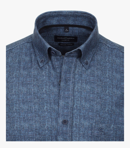 Casa Moda - Long Sleeve Organic Cotton Shirt - Casual Fit - 434114300 Clearance