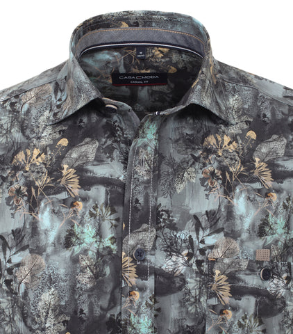 Casa Moda - Long Sleeve Cotton Shirt - Casual Fit - 434115200 Clearance