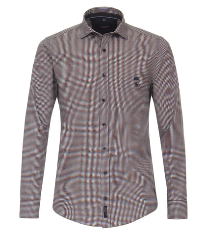 Casa Moda - Long Sleeve Cotton Shirt - Casual Fit - 434115500
