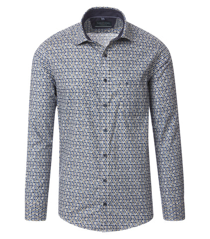 Casa Moda - Long Sleeve Cotton Shirt - Comfort Fit - 444342800