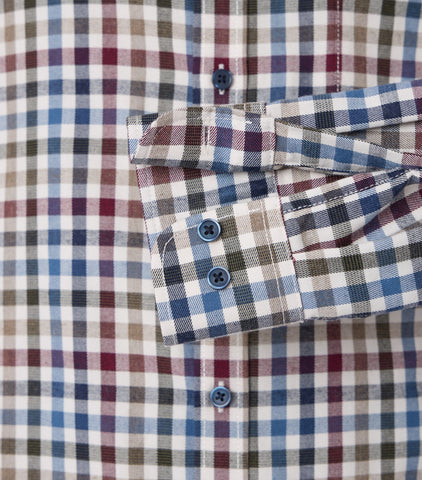 Casa Moda - Long Sleeve Cotton Shirt - Cashmere Feeling - Comfort Fit - 444343800