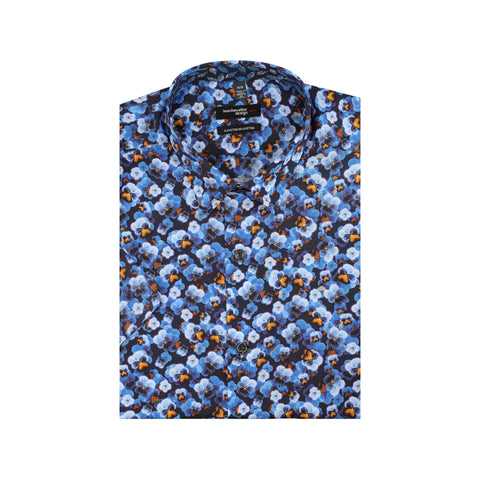 Leo Chevalier - Short Sleeve Shirt - Shaped Fit - 100% Cotton - Non-iron - 622229