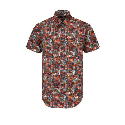 Leo Chevalier - Short Sleeve Shirt - Shaped Fit - 100% Cotton - Non-iron - 622232