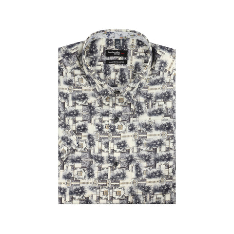 Leo Chevalier - Short Sleeve Shirt - Shaped Fit - 100% Cotton - Non-iron - 622233