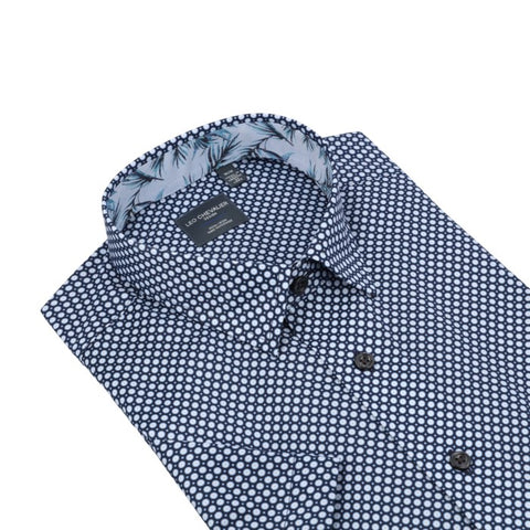 Leo Chevalier - Short Sleeve Shirt - Modern Fit - 100% Cotton - Non-iron - 622355