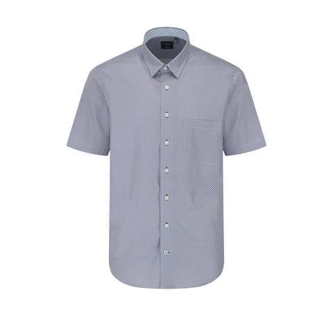 Leo Chevalier - Short Sleeve Shirt - Modern Fit - 100% Cotton - Non-iron - 622358