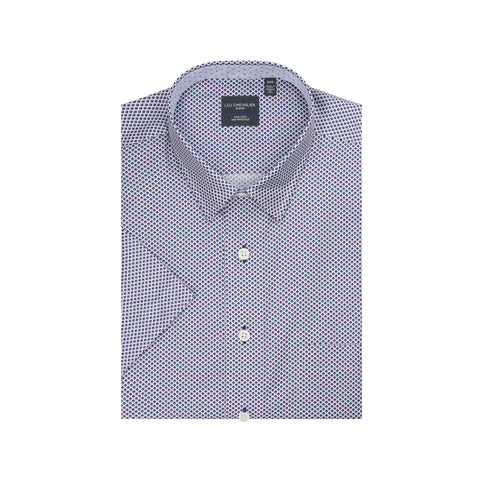 Leo Chevalier - Short Sleeve Shirt - Modern Fit - 100% Cotton - Non-iron - 622358