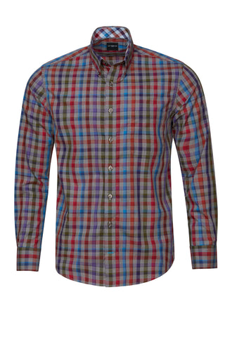 Leo Chevalier - Long Sleeve Shirt - Classic Fit - 100% Cotton - 623485 Clearance