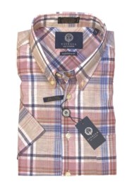 Viyella - Short Sleeve Cotton/Linen Blend Shirt - Classic Fit - 650330 - MADE IN CANADA