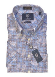 Viyella - Short Sleeve Cotton Stretch Blend Shirt - Classic Fit - 650344- MADE IN CANADA