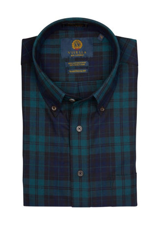 Viyella - Cotton/Wool  Long Sleeve Shirt - Classic Fit - 653426 - MADE IN CANADA