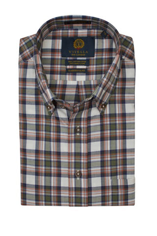 Viyella - Cotton/Wool  Long Sleeve Shirt - Classic Fit - 653433 - MADE IN CANADA