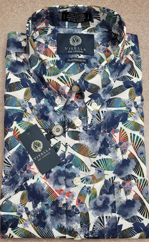 Viyella - Short Sleeve Cotton Shirt - Classic Fit - 654340- MADE IN CANADA