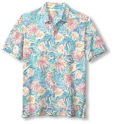 Tommy Bahama - Costa Wave Positano Palms Camp Shirt - Stretch Cotton - ST227378