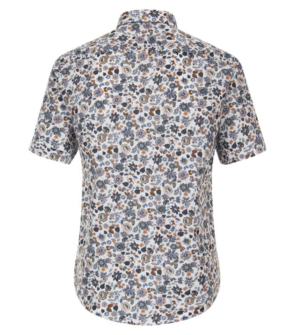 Casa Moda - Short Sleeve Shirt - Cotton/Linen Mix - Casual Fit - Short Style - 934044800 Clearance